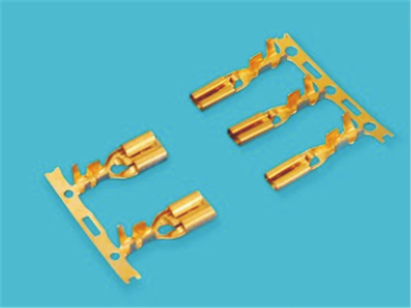 2.8/110帶鎖插簧橫帶黃銅鍍錫 2.8/110帶鎖插簧橫帶黃銅鍍錫