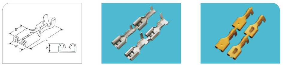 直型250/6.3插簧連續(xù)端子